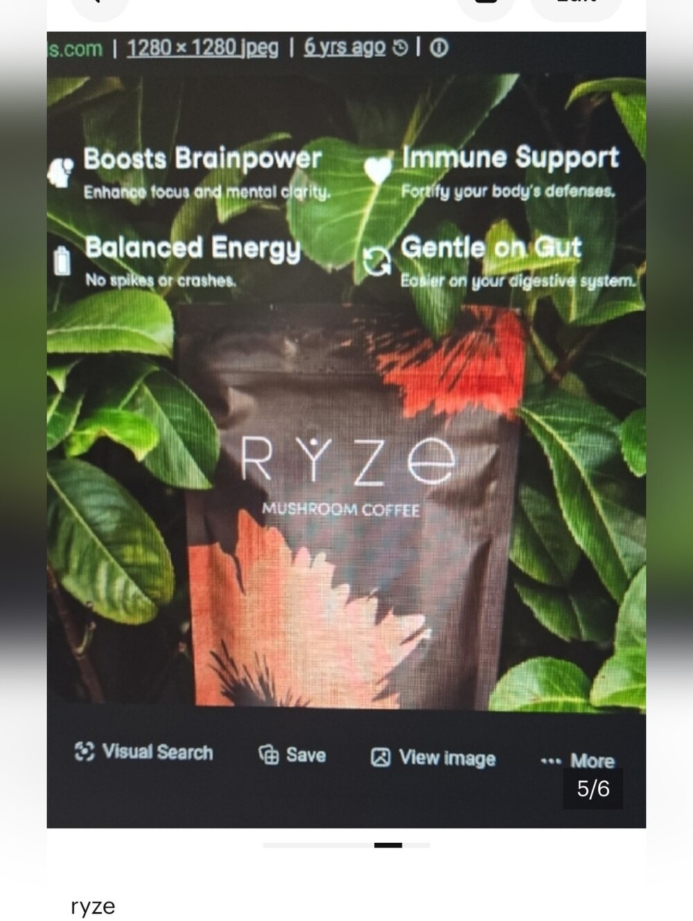 RYZE Mushroom Coffee - Brown & Orange Pack - Picture 4 of 6